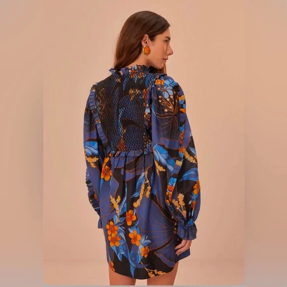 black pietra floral mini dress Lucy Paris Myra Black Floral Mini Dress – Glow